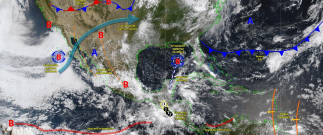 Probabilidad de lluvias hasta el sábado en Veracruz: Conagua