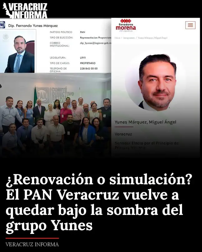¿Renovación o simulación? El PAN Veracruz vuelve a quedar bajo la sombra del grupo Yunes