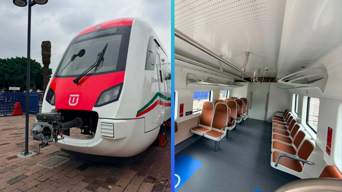 Dan ‘probadita’ del Tren México-Pachuca: exhiben vagón en Buenavista, ¿y cómo van las obras?