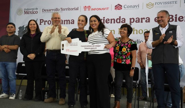 Estamos cumpliendo los sueños del pueblo de México: Presidenta entrega Viviendas del Bienestar en Morelia; la meta nacional es 1.8 millones