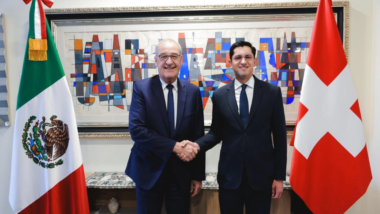Presidente de Suiza, Guy Parmelin, visita México para reunirse con la presidenta Sheinbaum