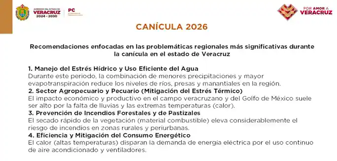 Periodo de canícula incrementa riesgo de incendios forestales y de pastizal en Veracruz