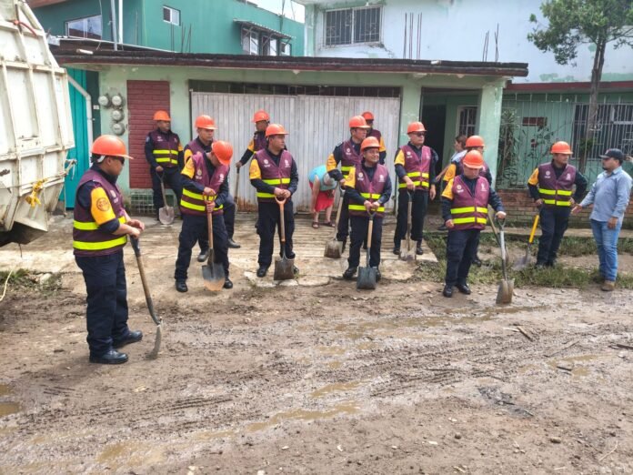 El apoyo a los damnificados por las lluvias en Xalapa